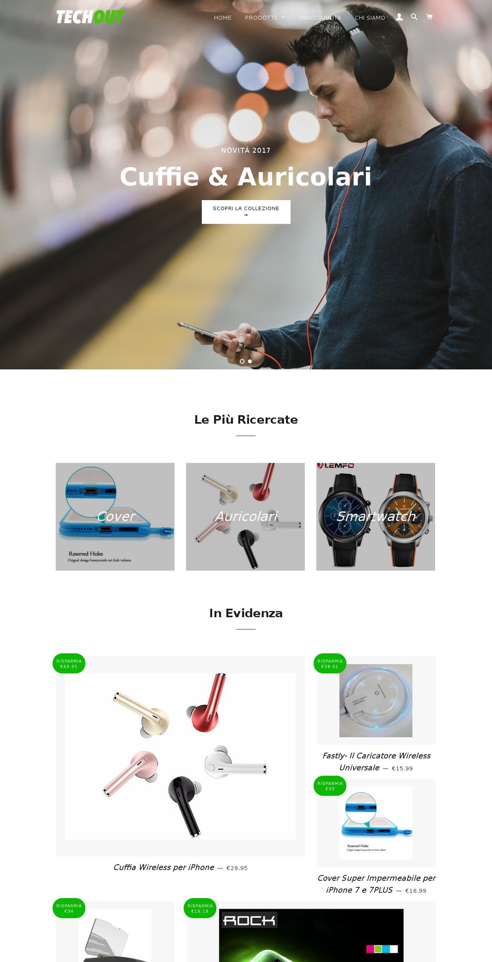 techoutstore.myshopify.com — Shopify storefront screenshot
