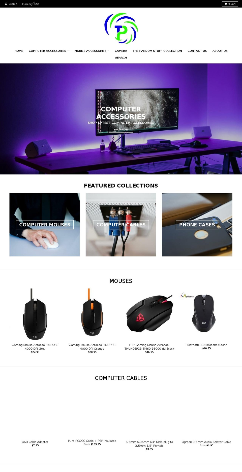 xeecreatives Shopify theme site example techpackz.com