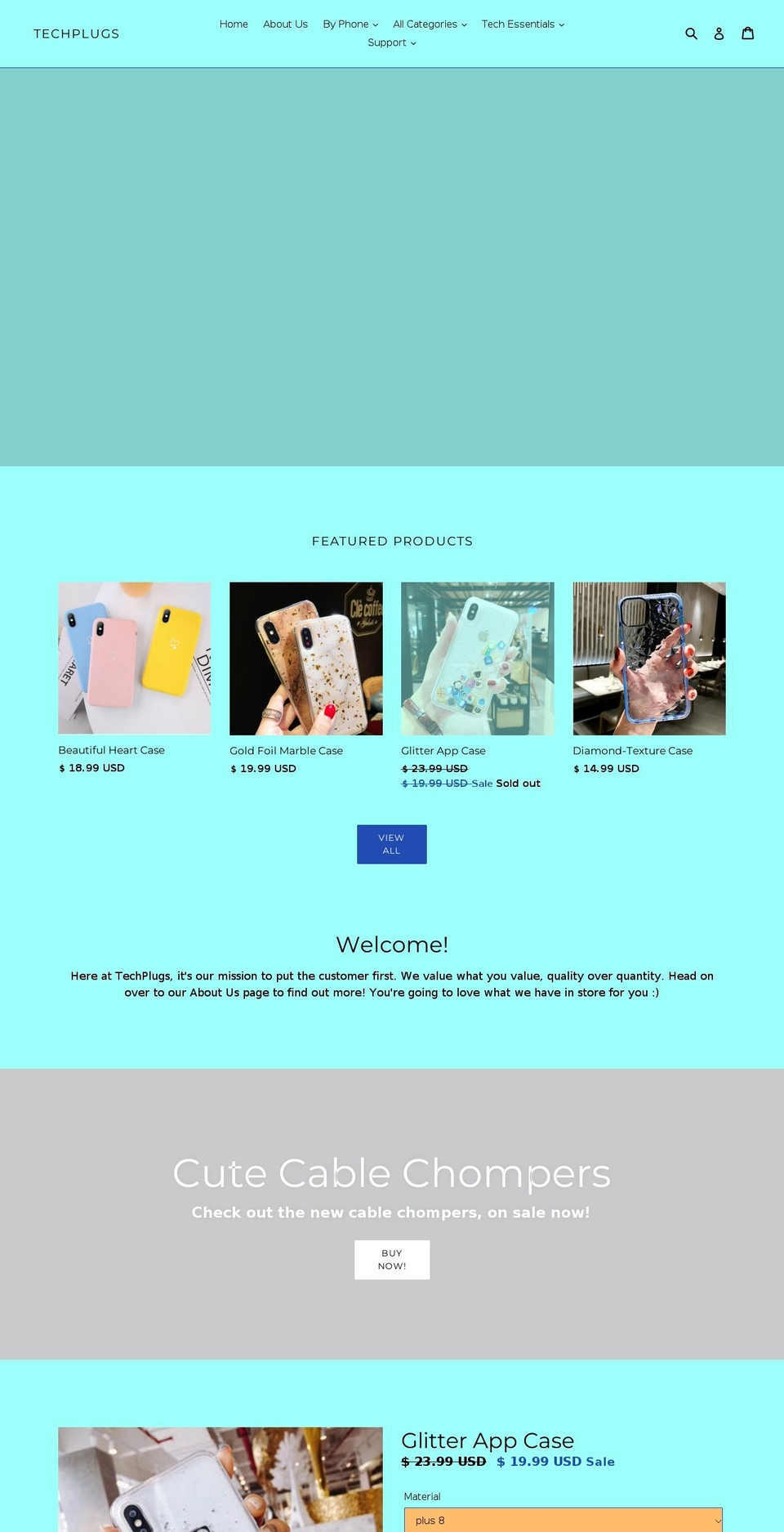 techplugs.net shopify website screenshot