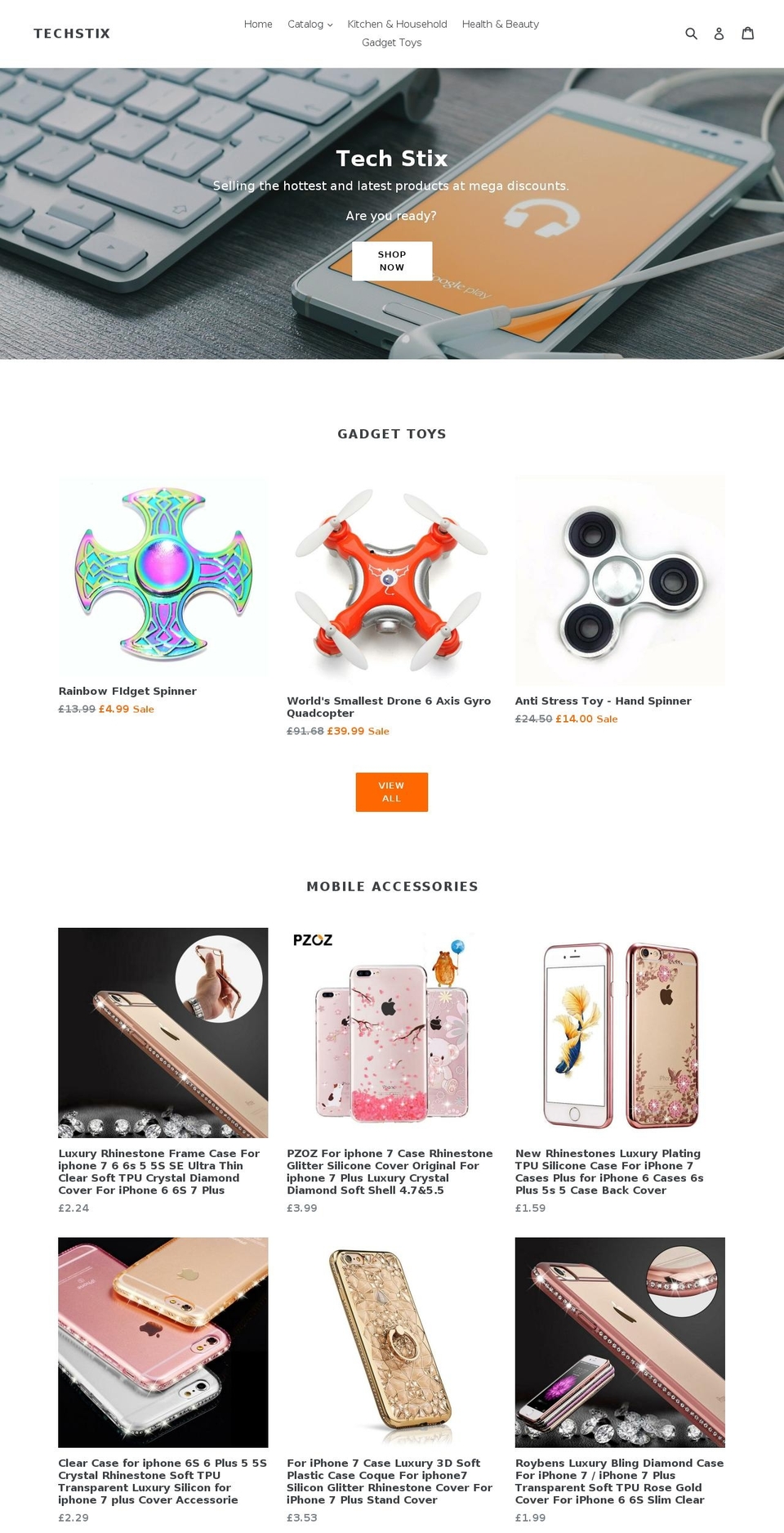 techstix.com — Shopify storefront screenshot