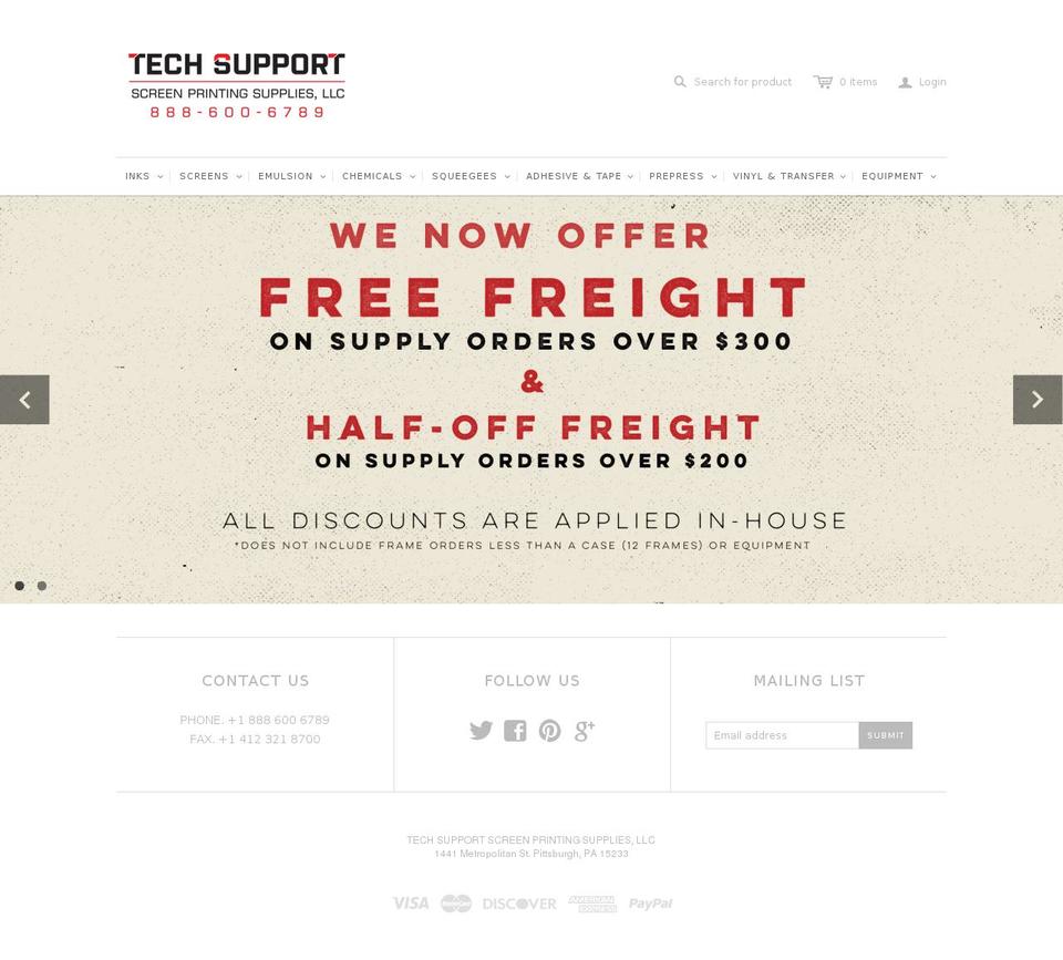 TS-Store Shopify theme site example techsupportink.com