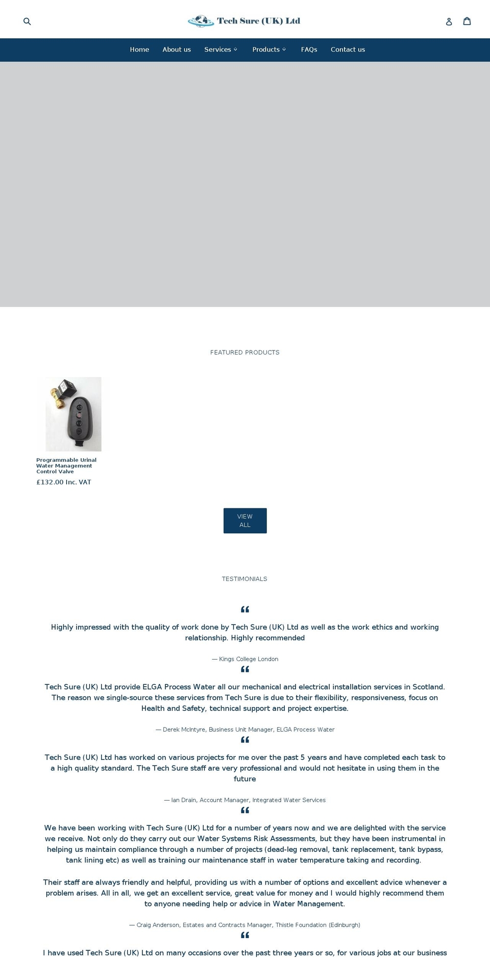 techsureuk.com shopify website screenshot
