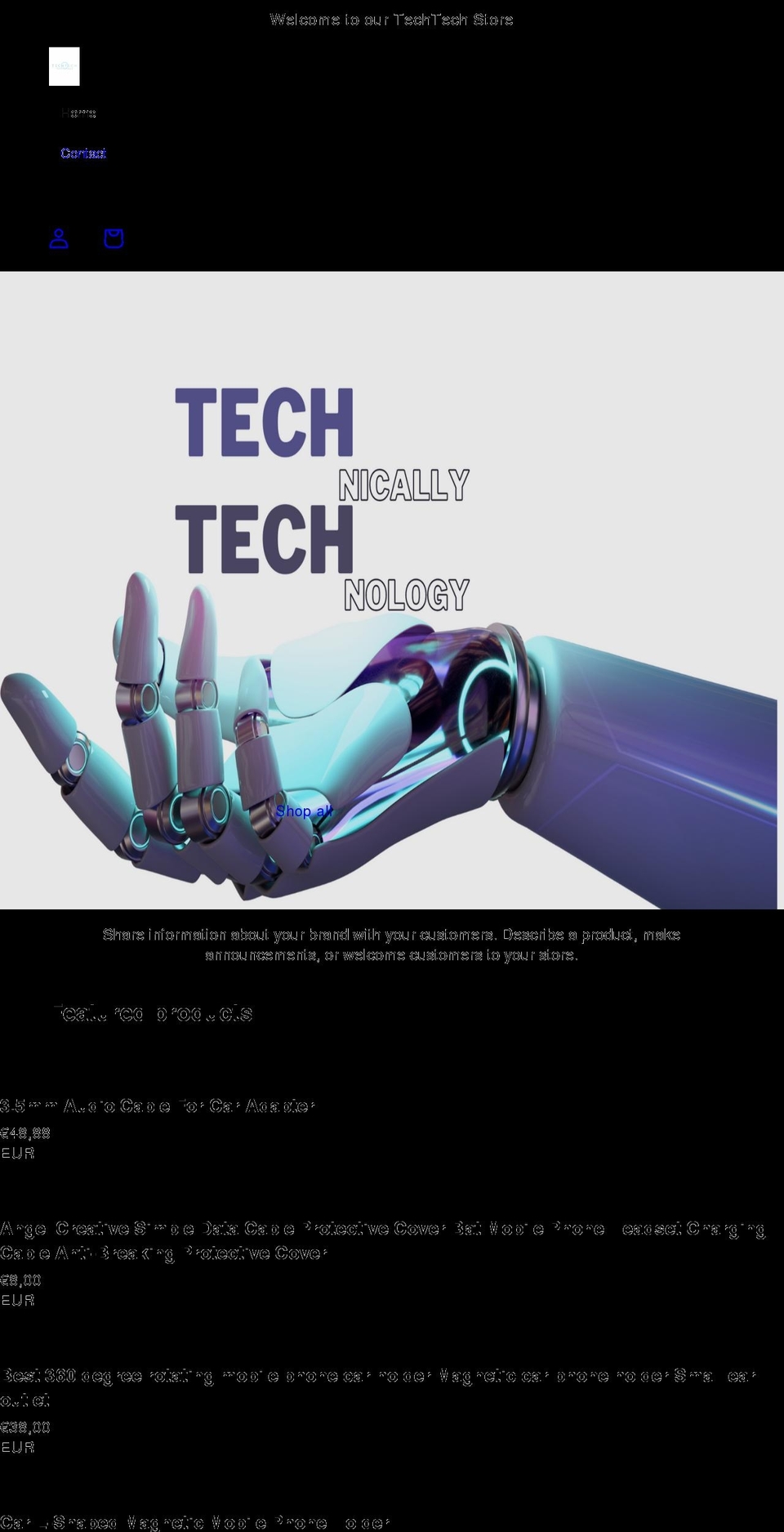 techtech.shop shopify website screenshot