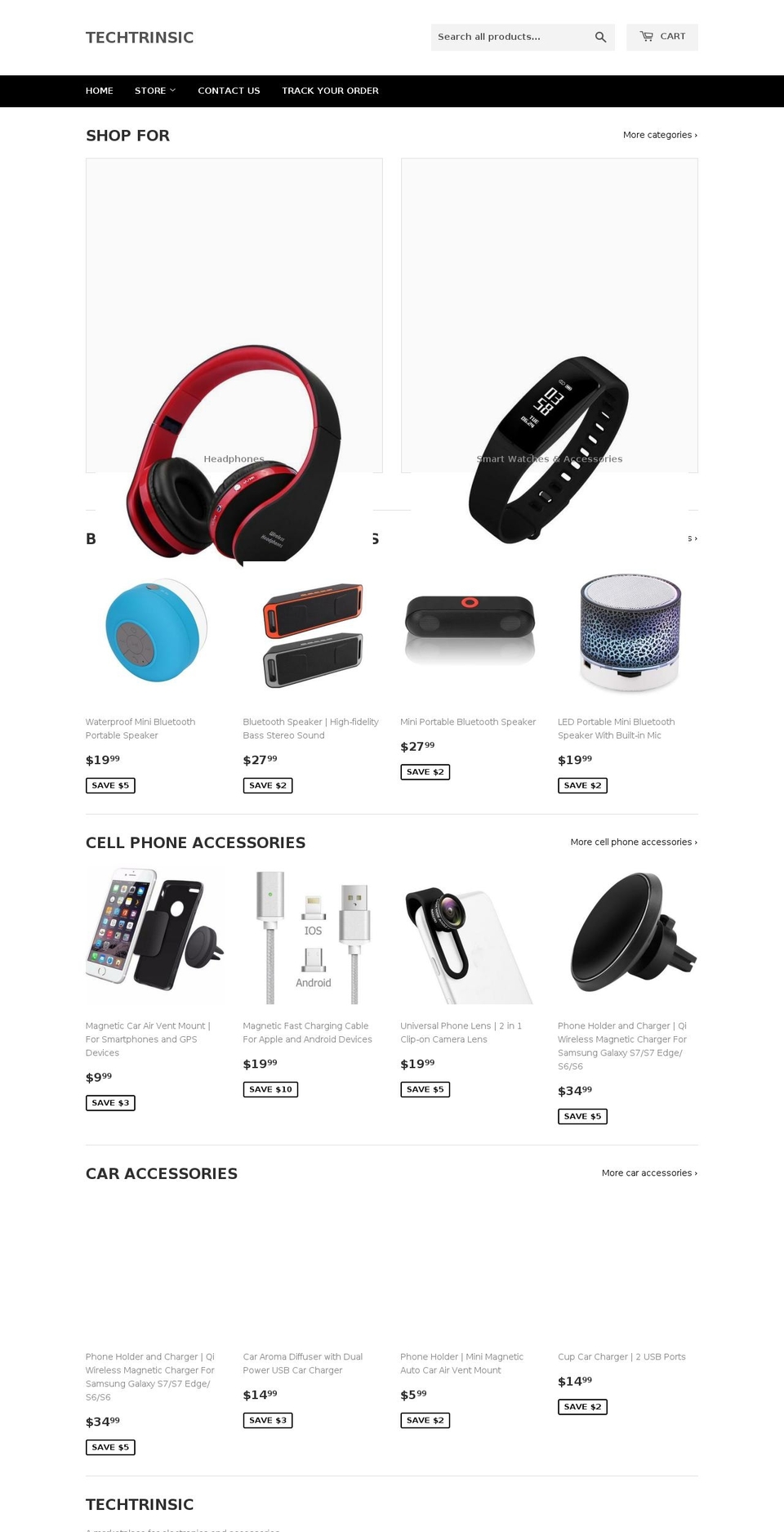 techtrinsic.com — Shopify storefront screenshot