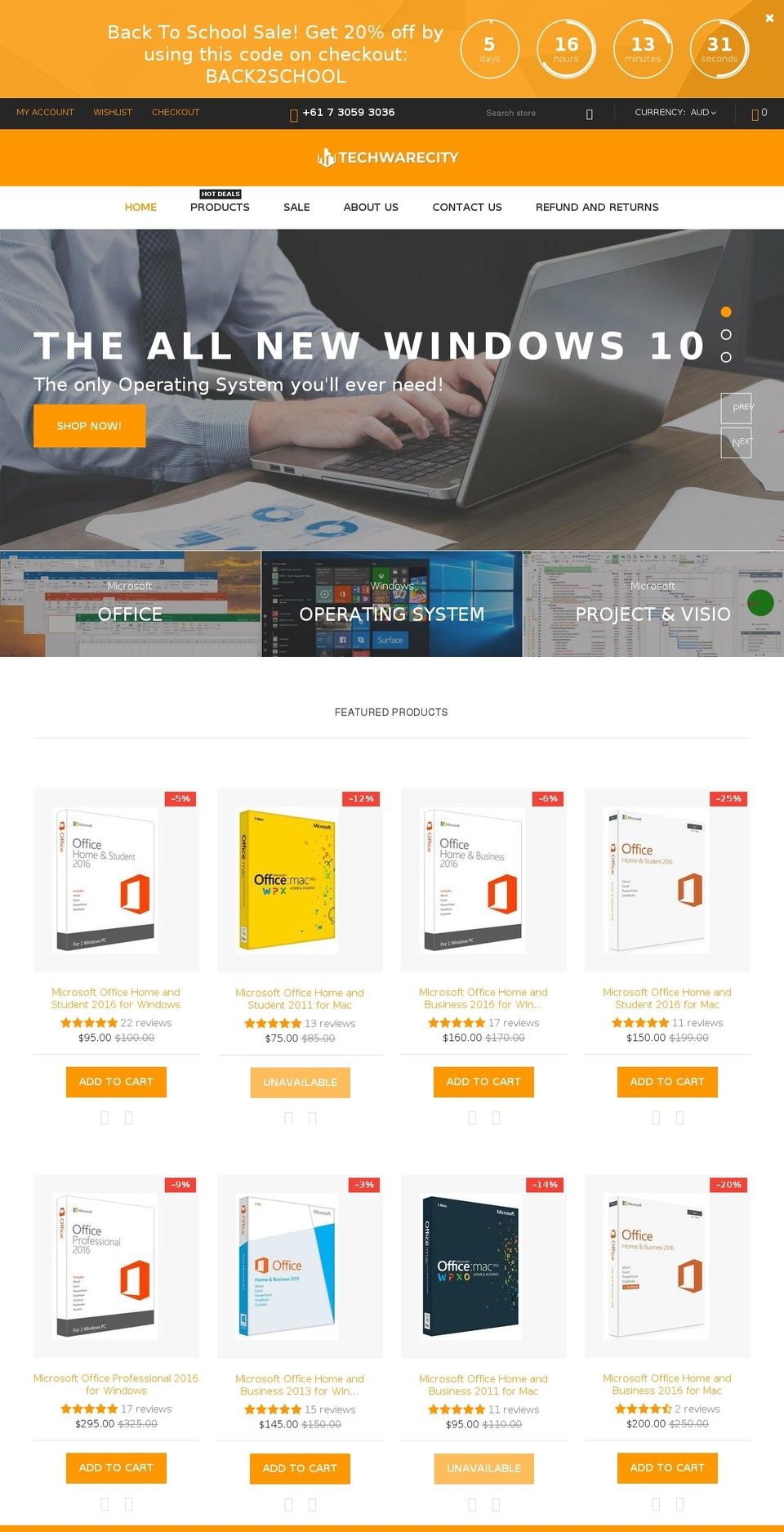 techwarecity.com shopify website screenshot
