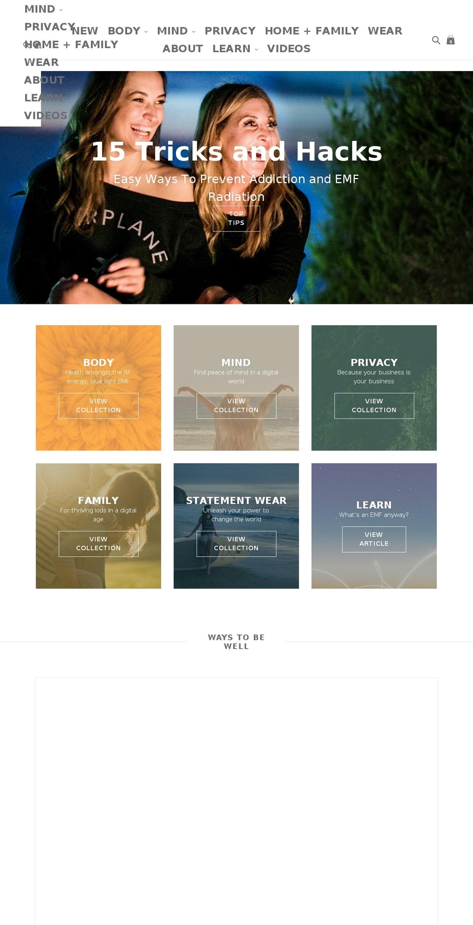 techwellness.com shopify website screenshot