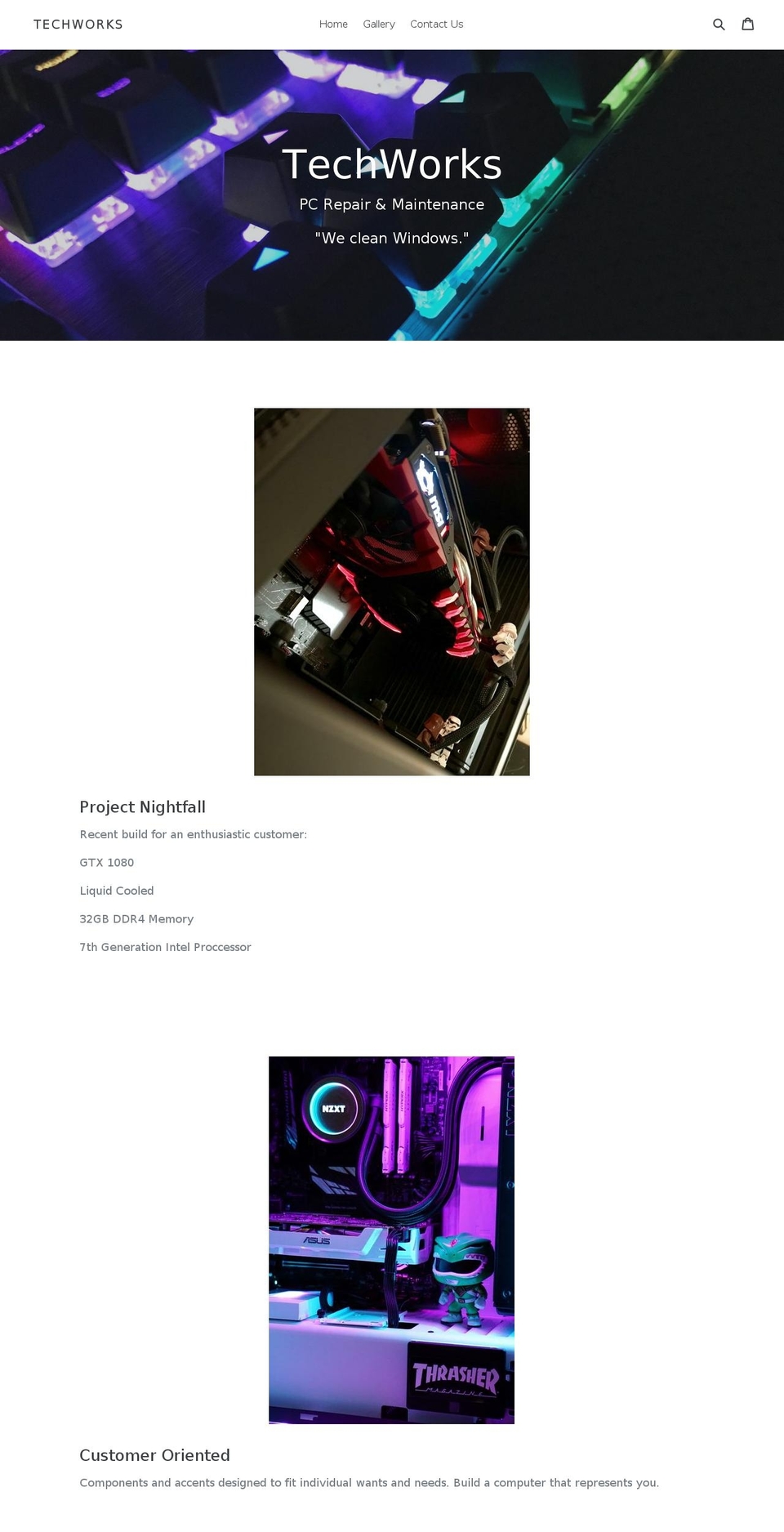 techworkstx.com shopify website screenshot