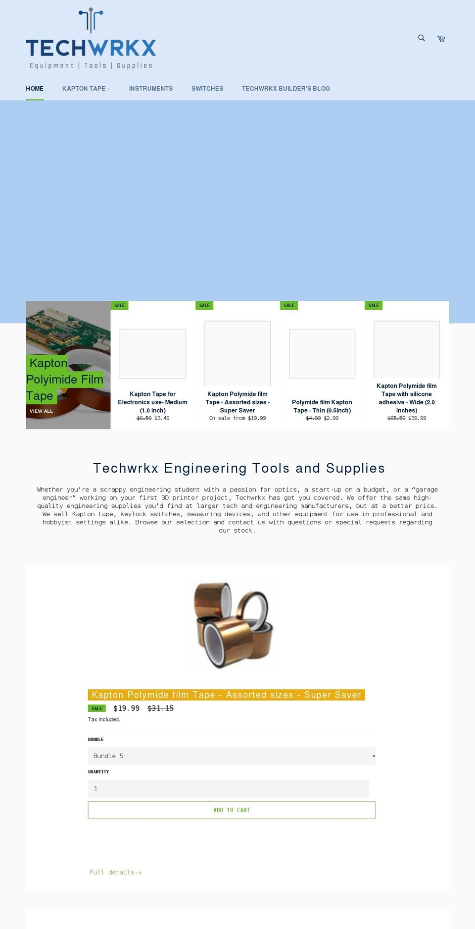 techwrkx.com shopify website screenshot