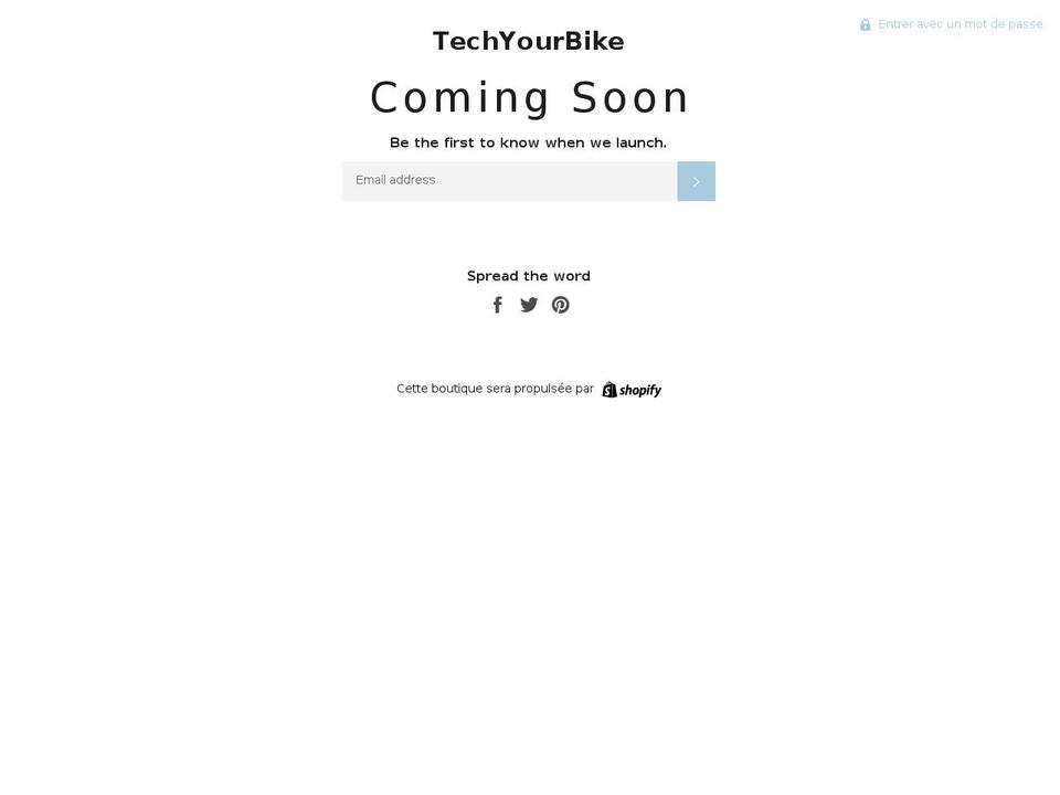 techyourbike.com — Shopify storefront screenshot