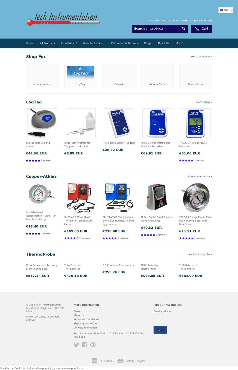 tecinst.com — Shopify storefront screenshot