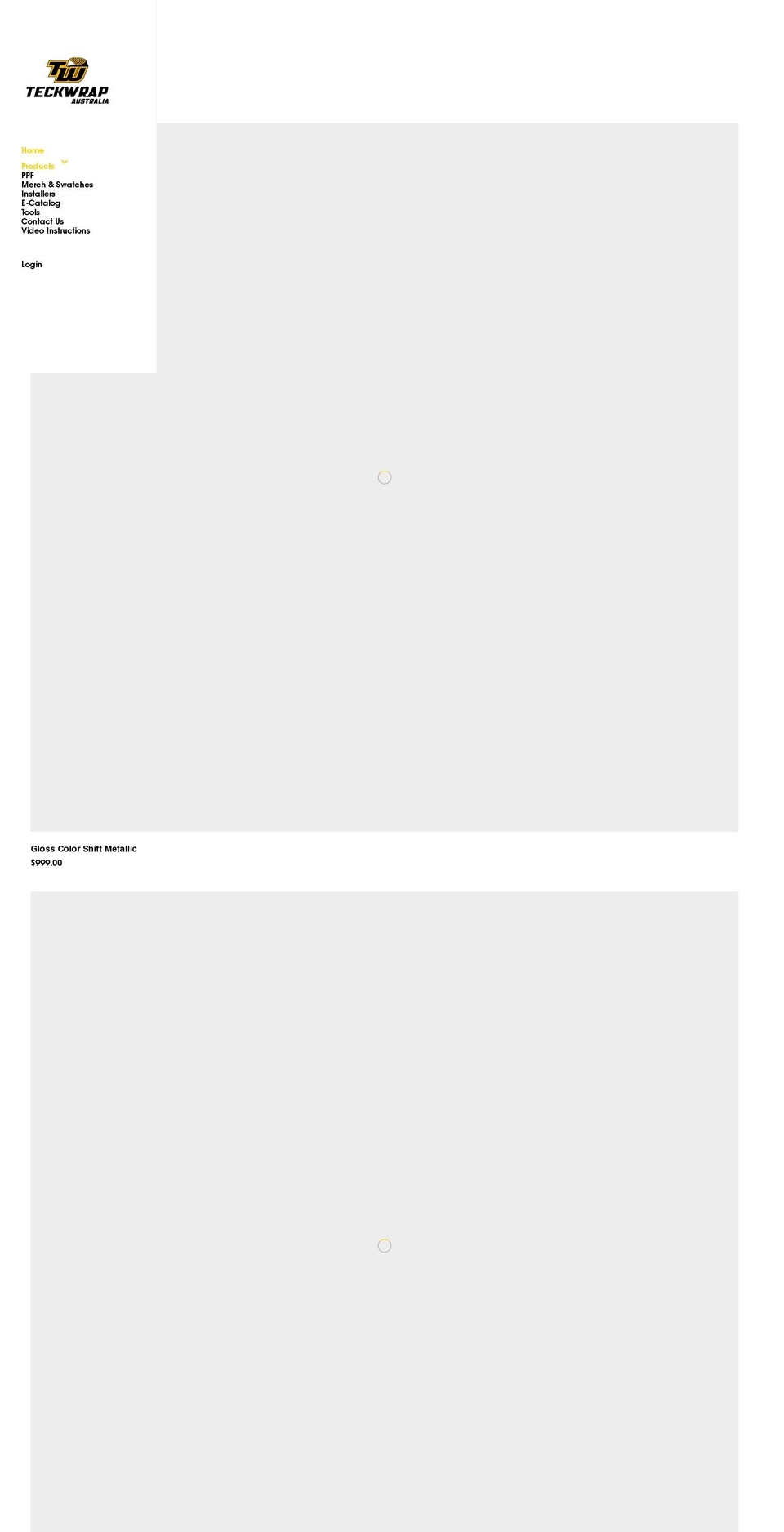 teck-wrap.com.au shopify website screenshot