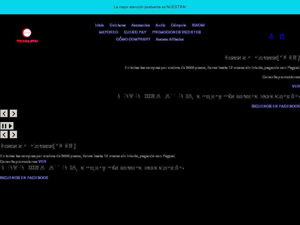 tecniquero.com.mx shopify website screenshot