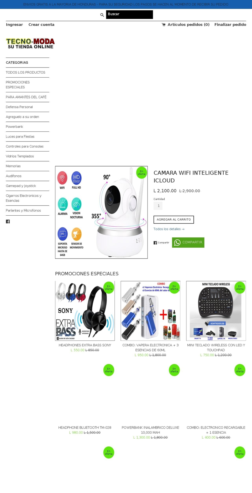 tecnomodahn.com — Shopify storefront screenshot