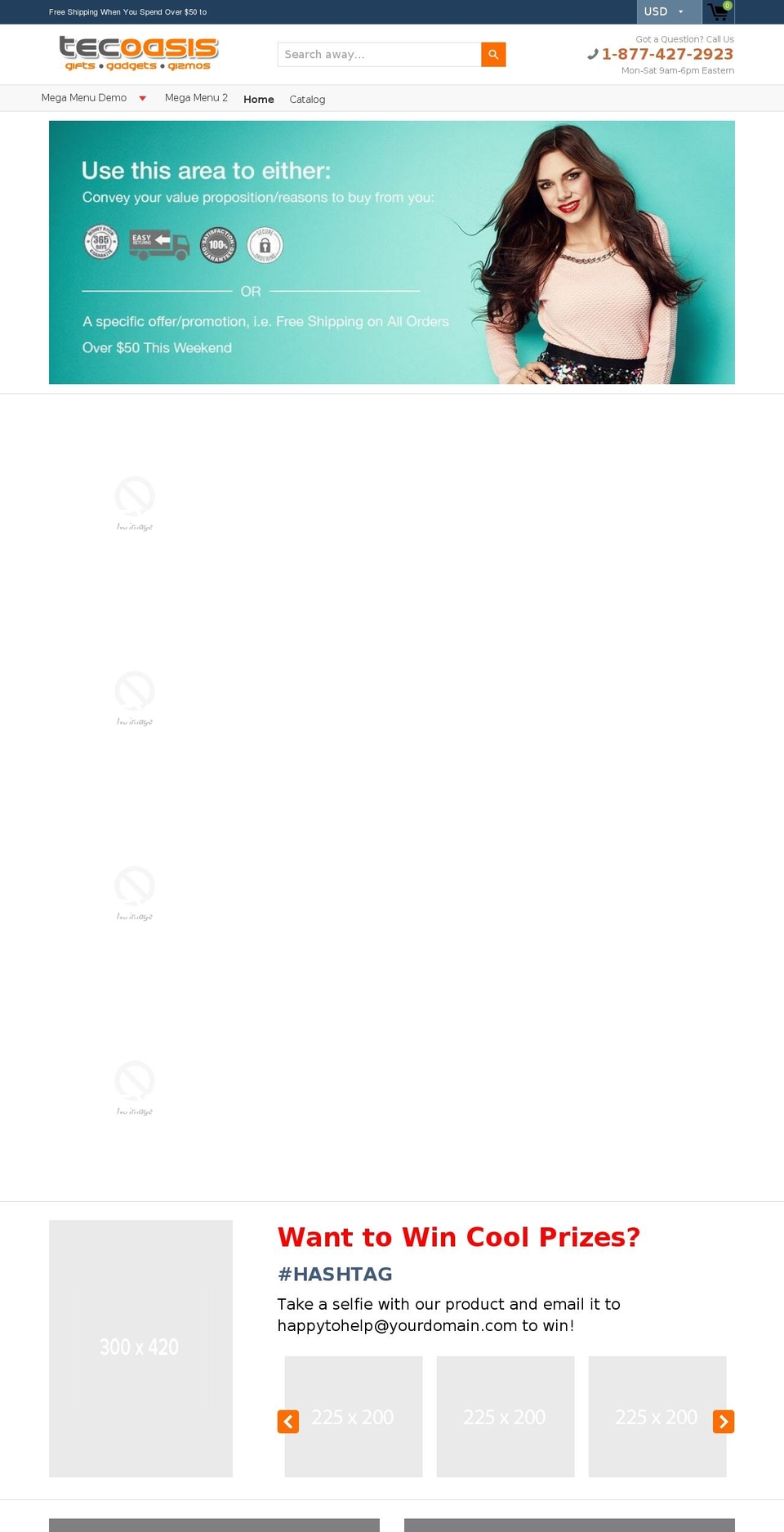 tecoasis.com — Shopify storefront screenshot