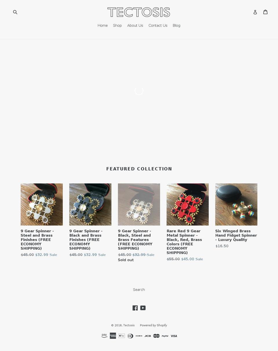tectosis.com — Shopify storefront screenshot