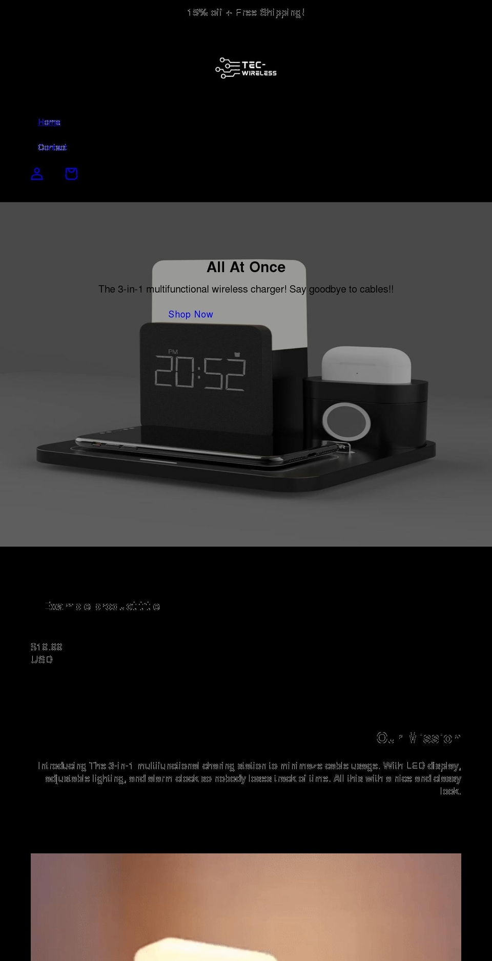 tecwireless.net shopify website screenshot