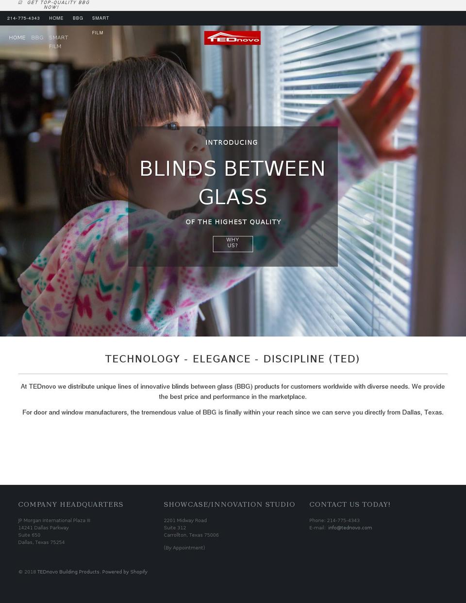 tedbbg.com — Shopify storefront screenshot