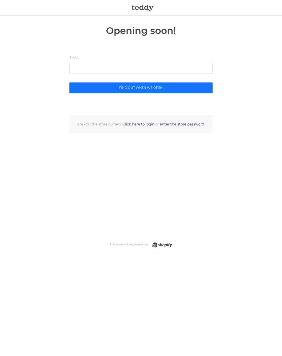 teddybaldassarre.com shopify website screenshot