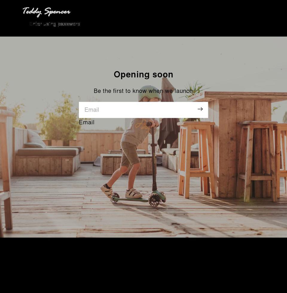 teddyspencer.com shopify website screenshot