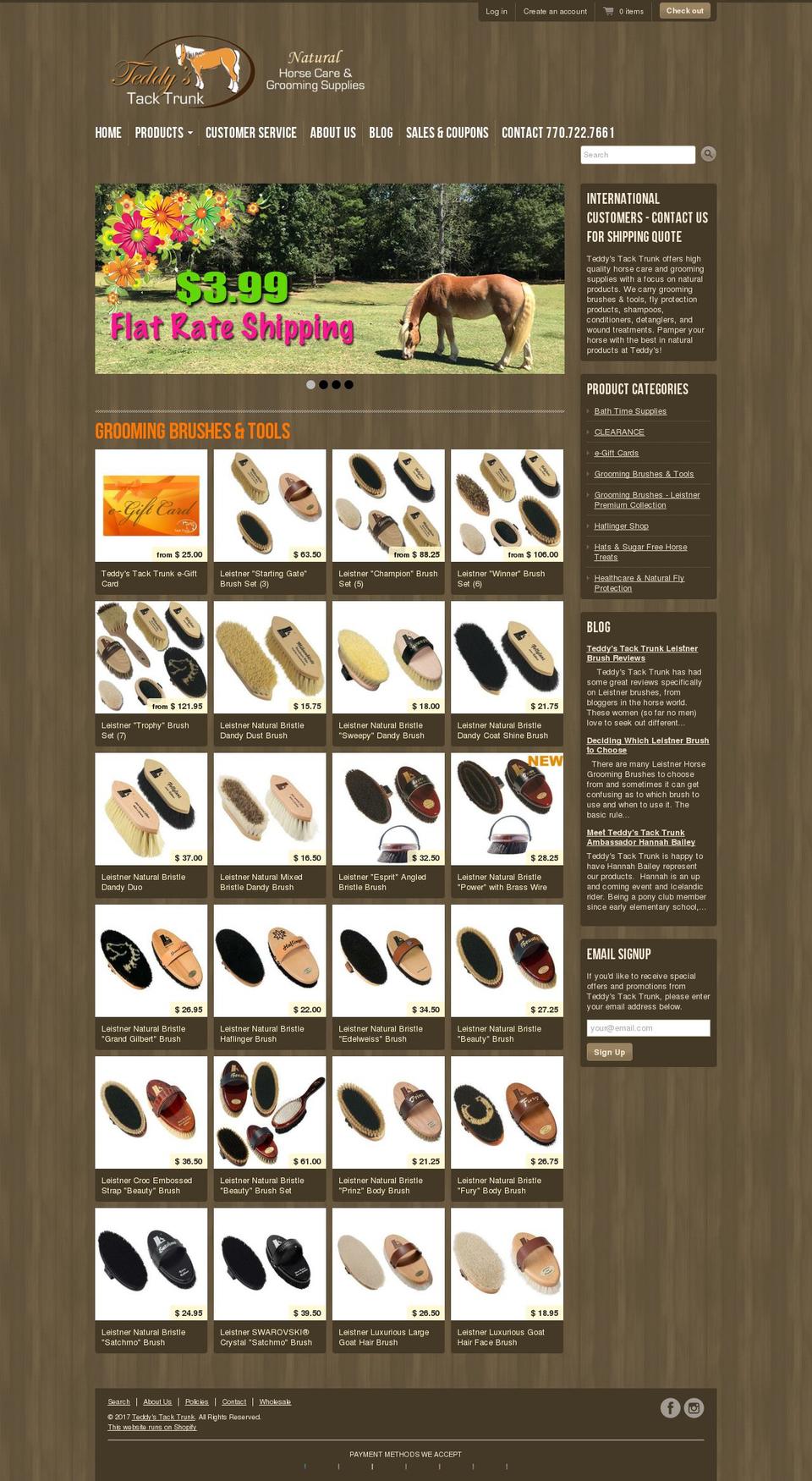Providence Shopify theme site example teddystacktrunk.com