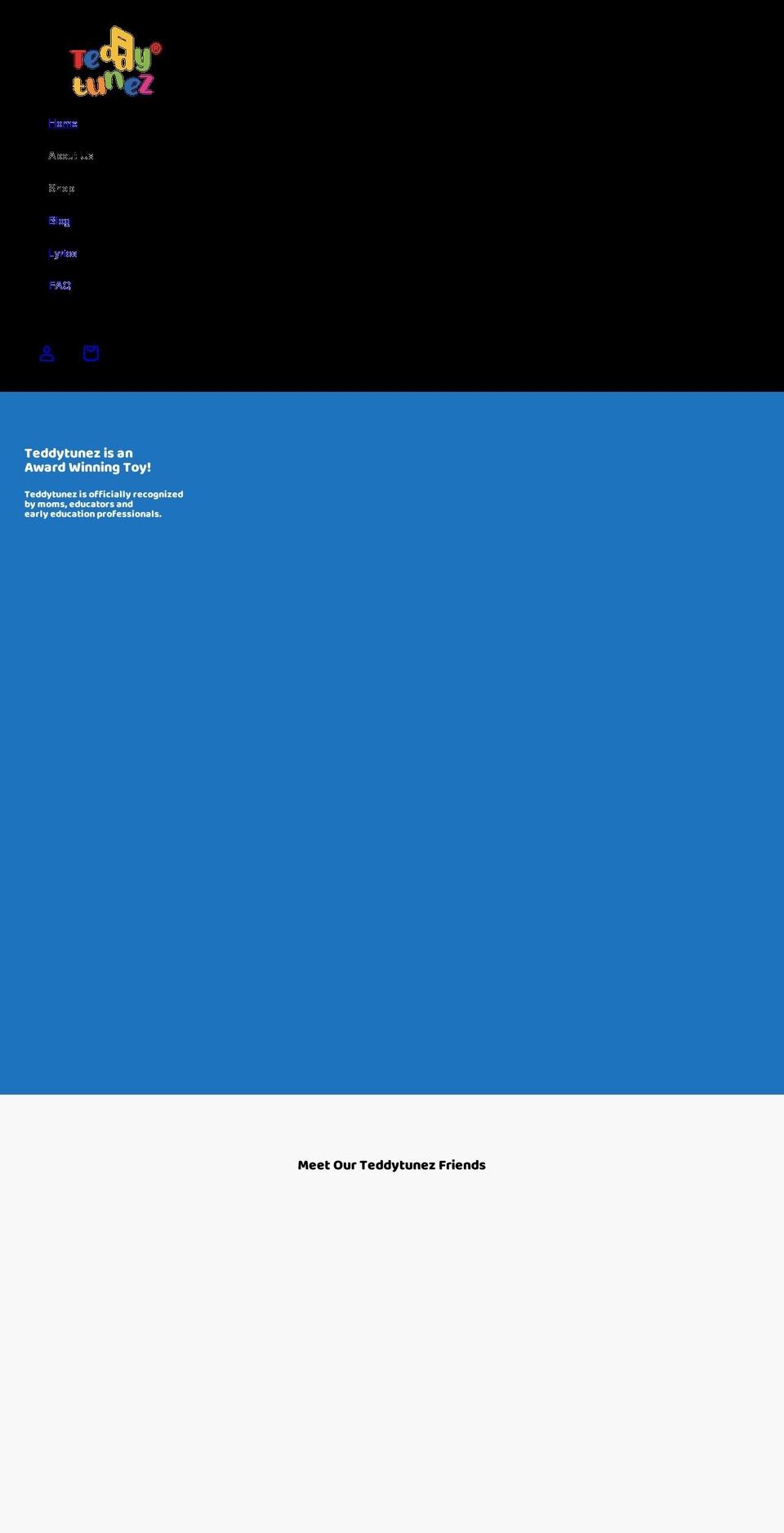 teddytunez.com shopify website screenshot