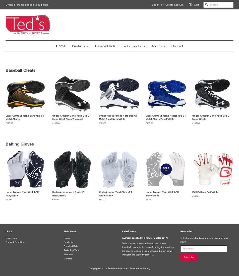 teds-austria.com — Shopify storefront screenshot