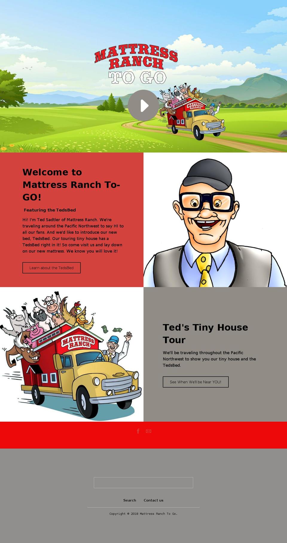 tedsbed.net shopify website screenshot