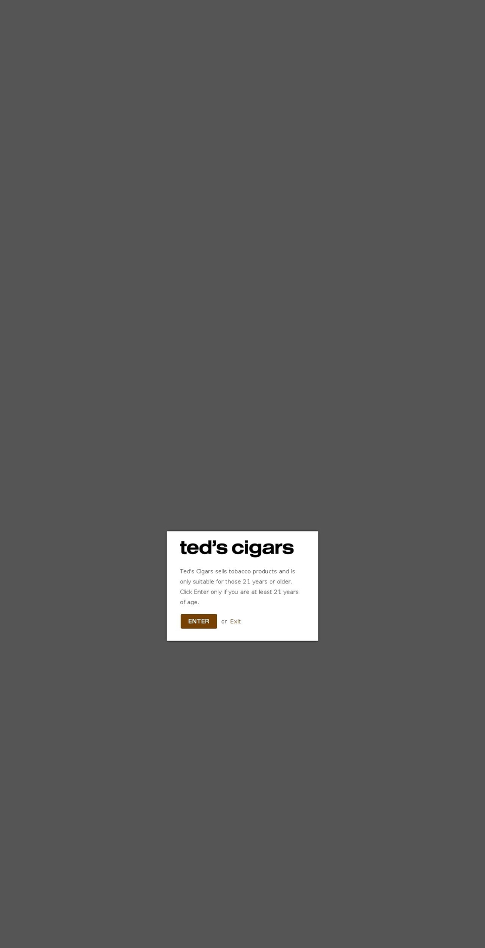 tedscigars.com shopify website screenshot