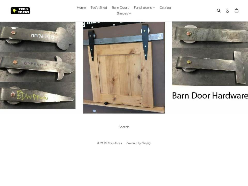 tedsideas.com shopify website screenshot