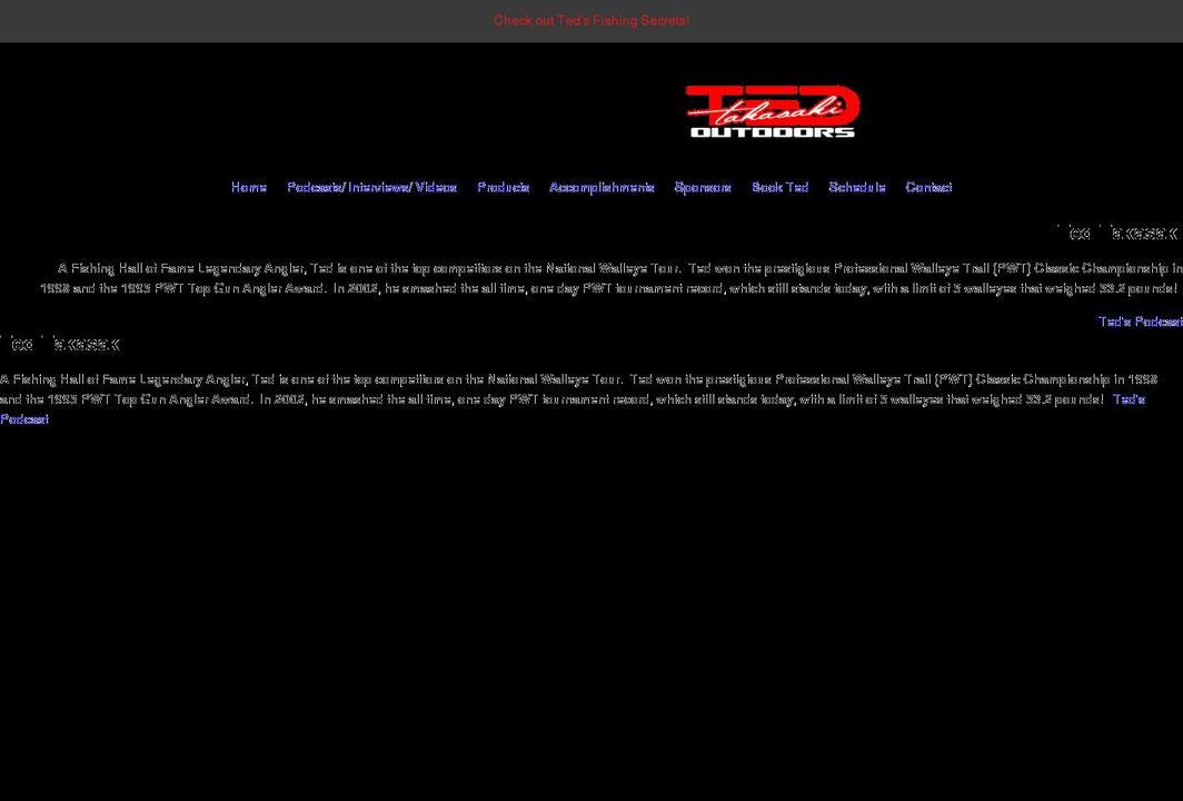 tedtakasaki.com shopify website screenshot