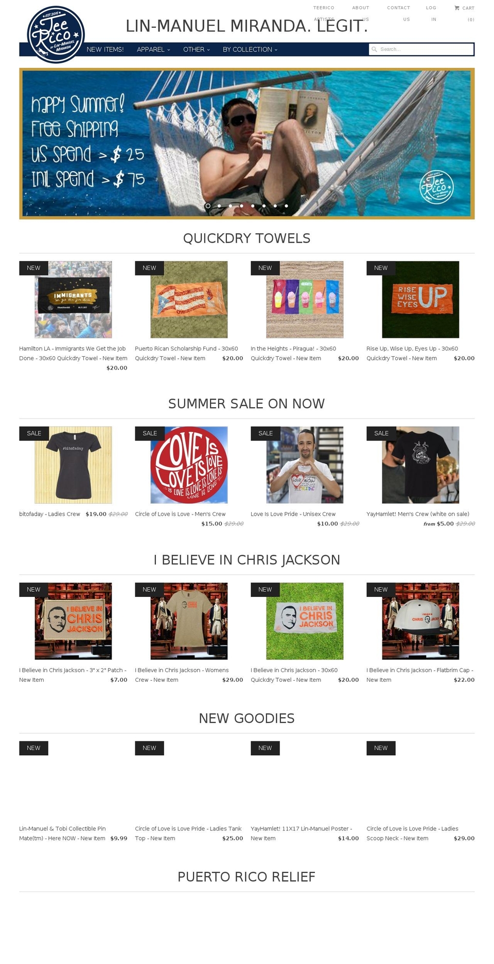 Theme Update Shopify theme site example tee-rico.info