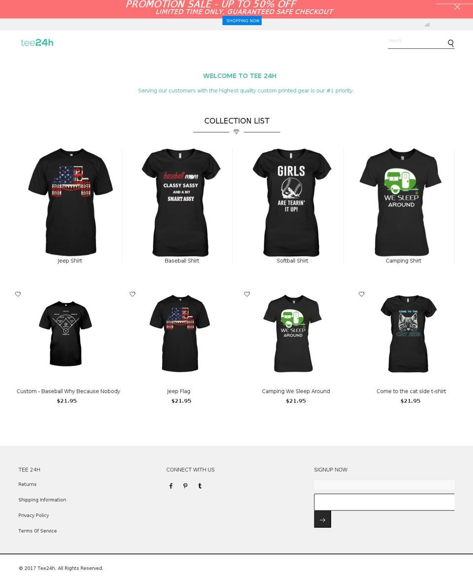 tee24h.com — Shopify storefront screenshot