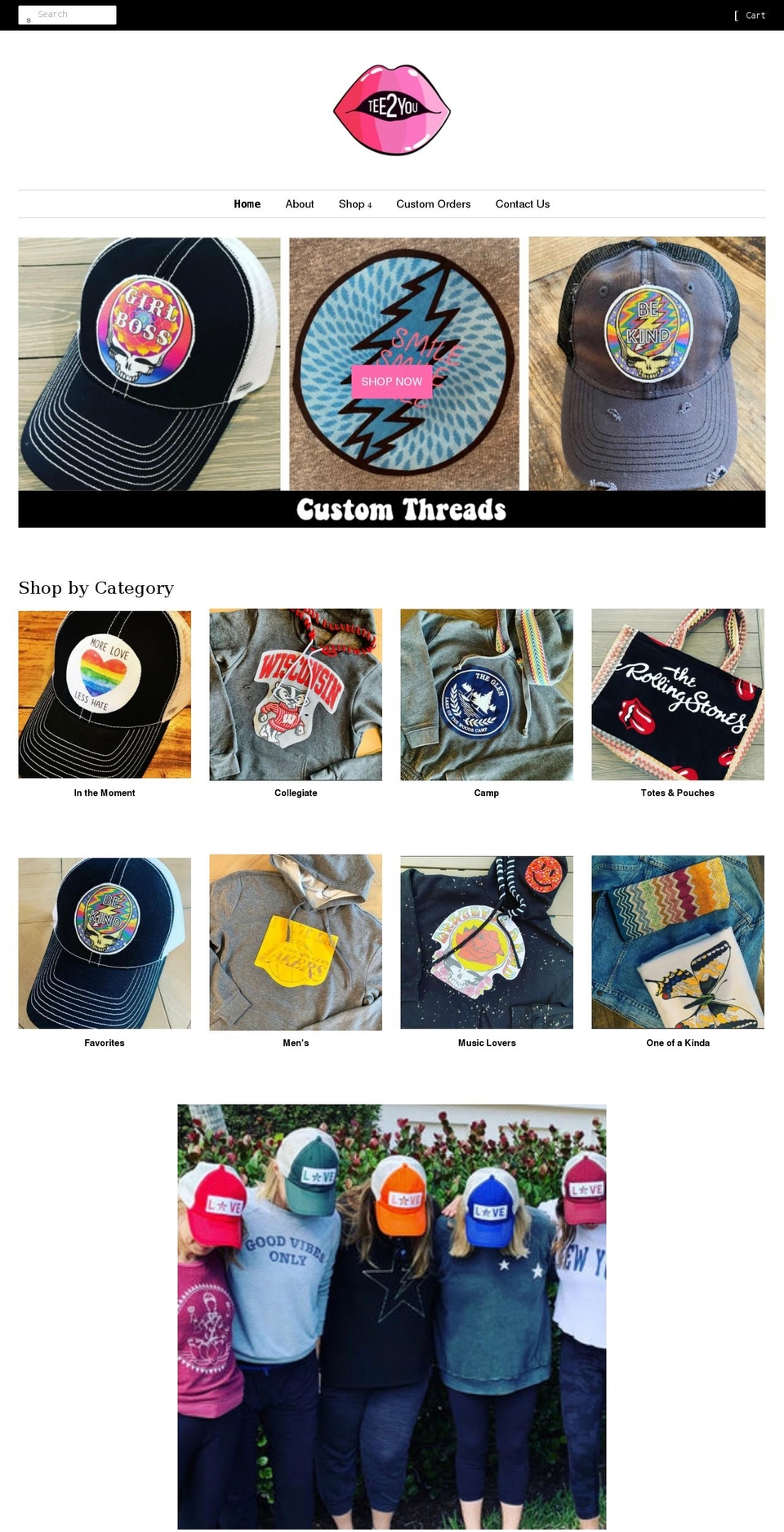 tee2you.com shopify website screenshot