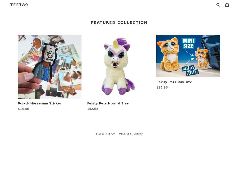tee789.com shopify website screenshot