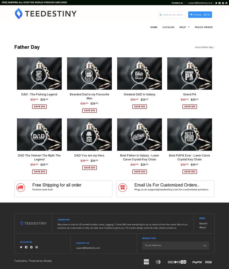 shopifybooster12283841-6 Shopify theme site example teedestiny.com