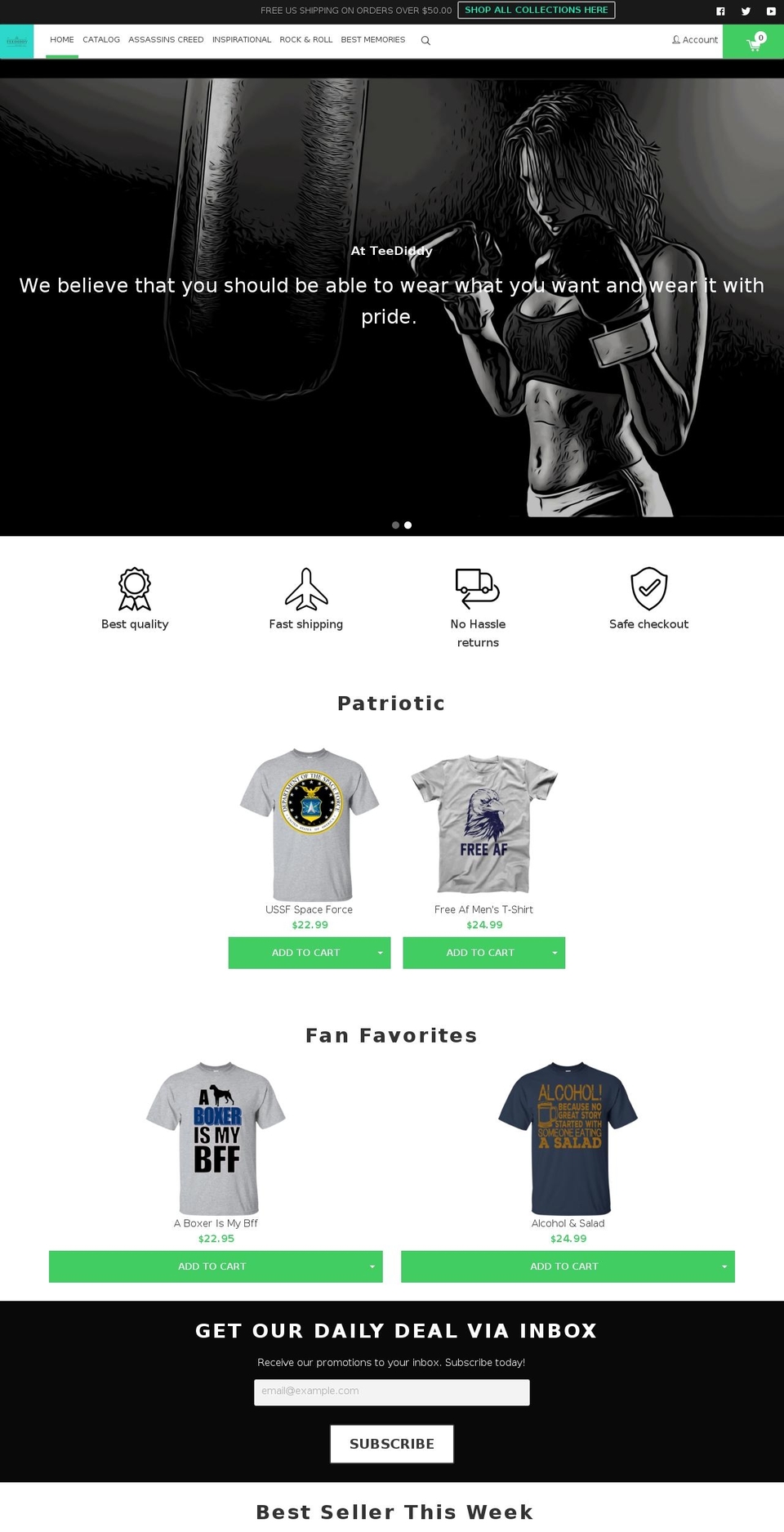 konversion-theme Shopify theme site example teediddy.com