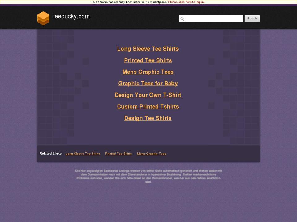 teeducky.com shopify website screenshot