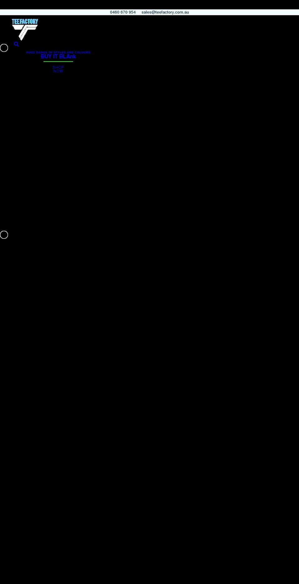 teefactory.com.au shopify website screenshot
