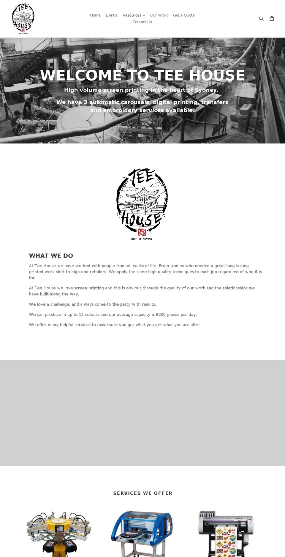 teehouse.com.au shopify website screenshot