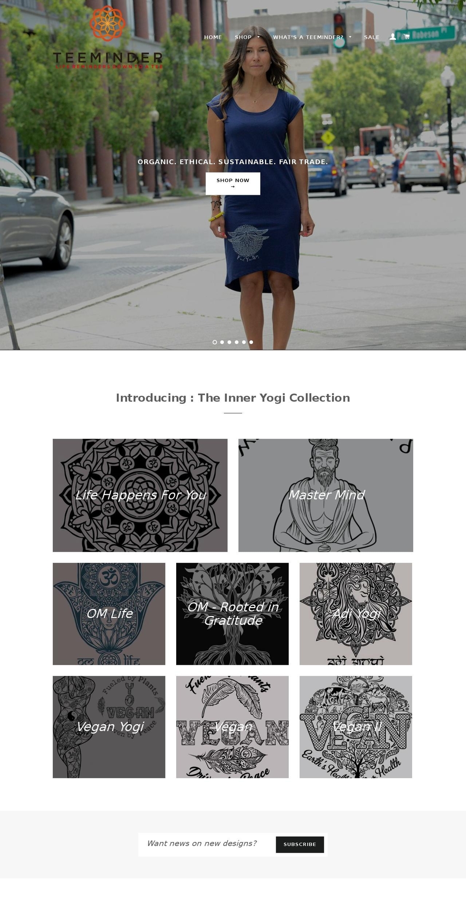 teeminder.com shopify website screenshot