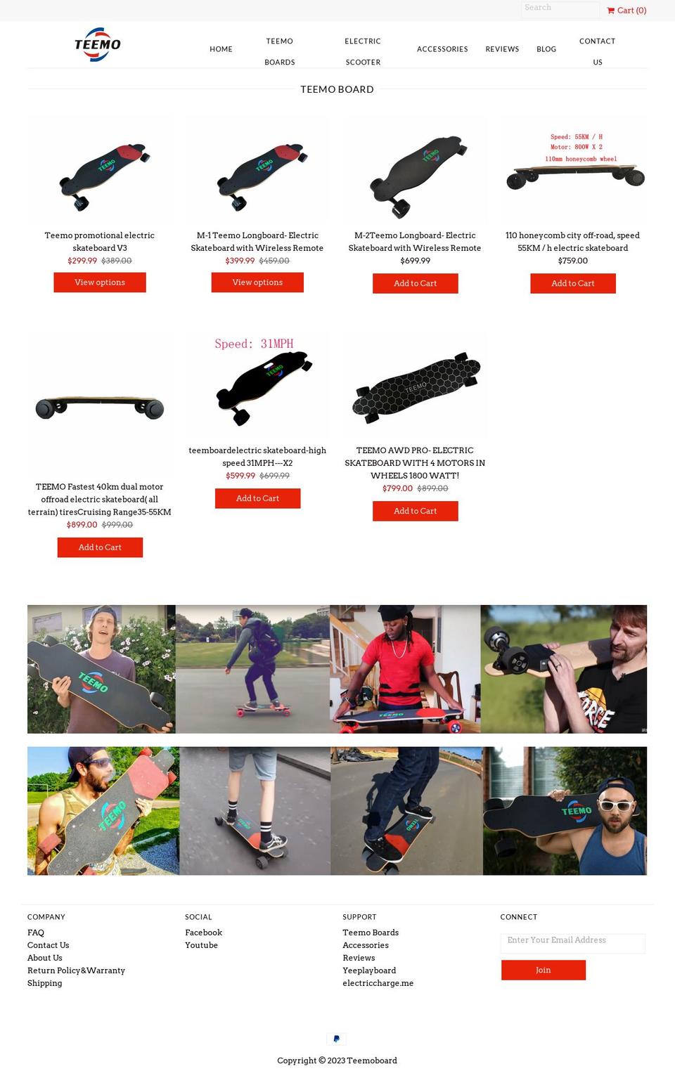 teemoboard.com — Shopify storefront screenshot