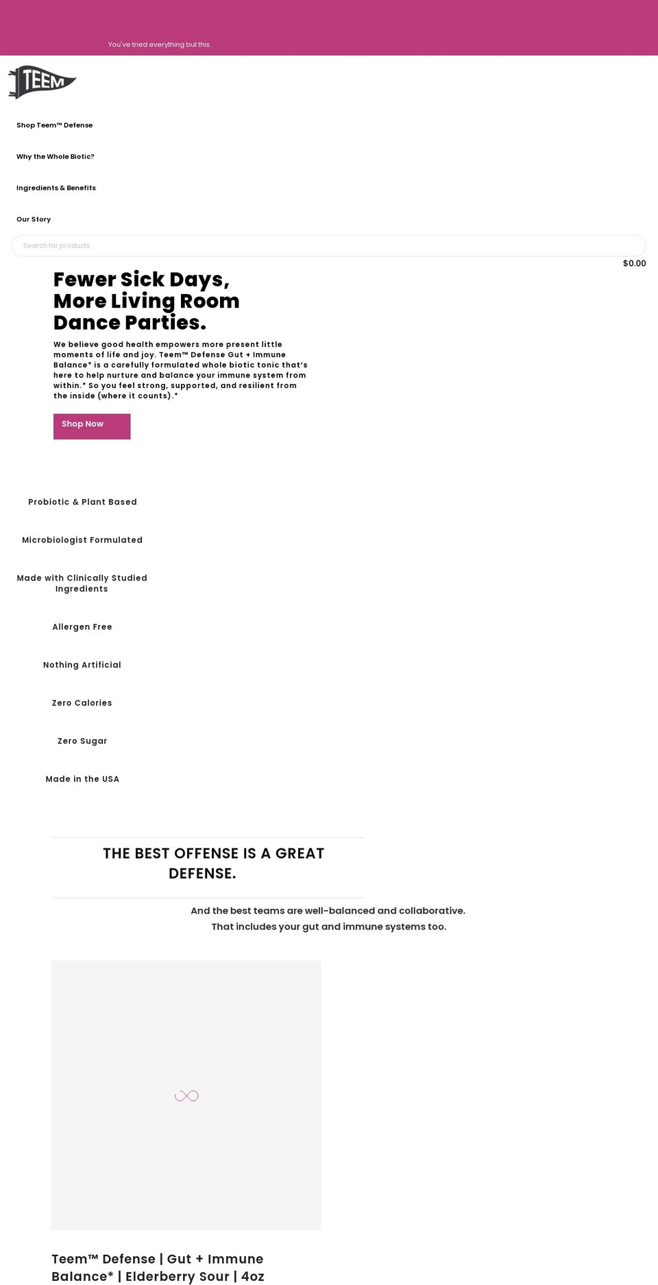 teemwellness.com shopify website screenshot