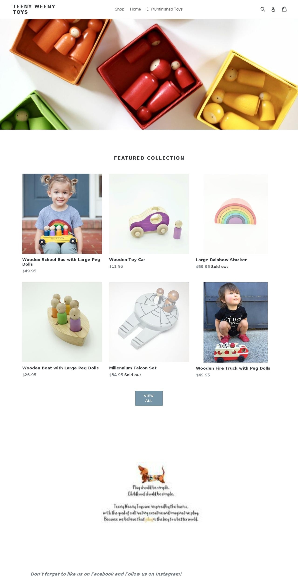 teenyweenytoys.com — Shopify store on .com