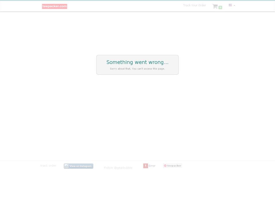 teepacker.com — Shopify storefront screenshot