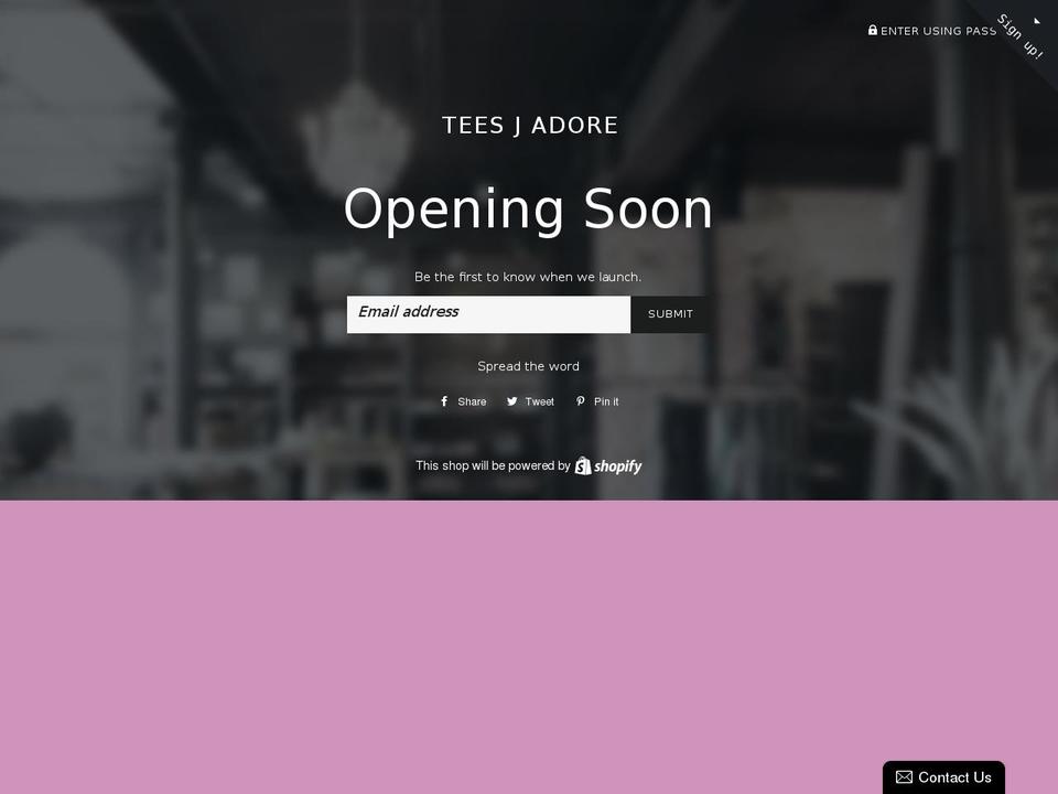 teesdujour.com shopify website screenshot
