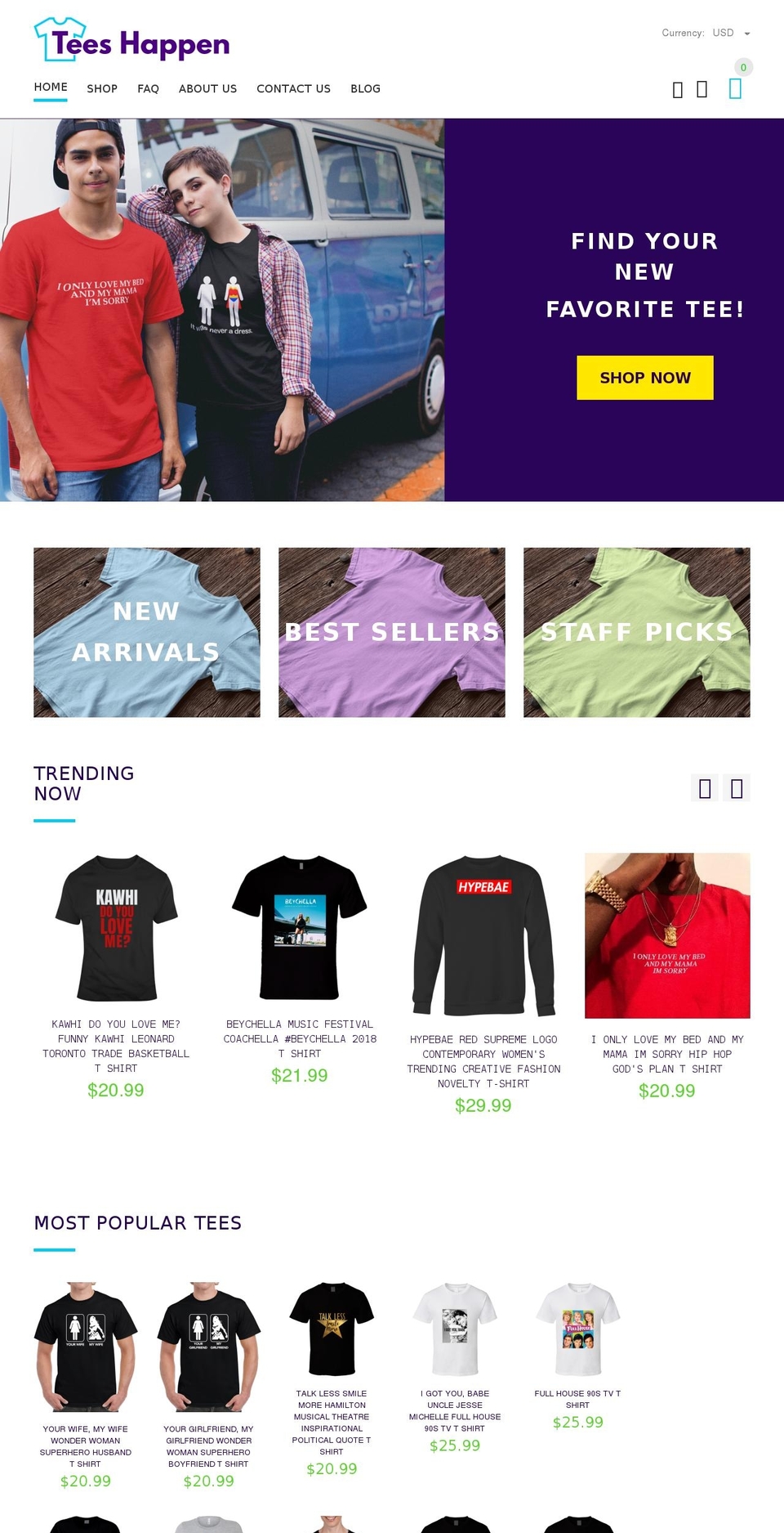 yourstore-v2-1-3 Shopify theme site example teeshappen.com