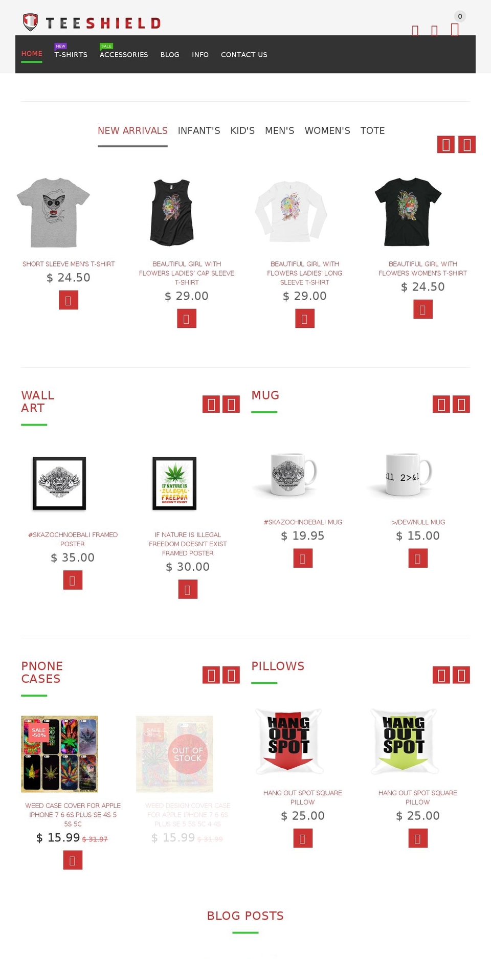 teeshield.com — Shopify storefront screenshot
