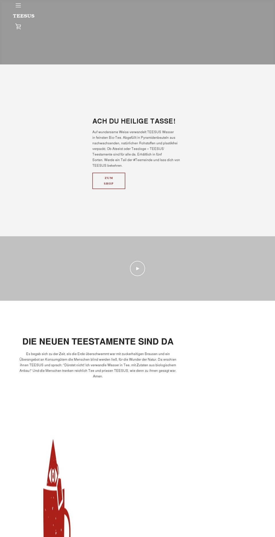 teesus.de shopify website screenshot