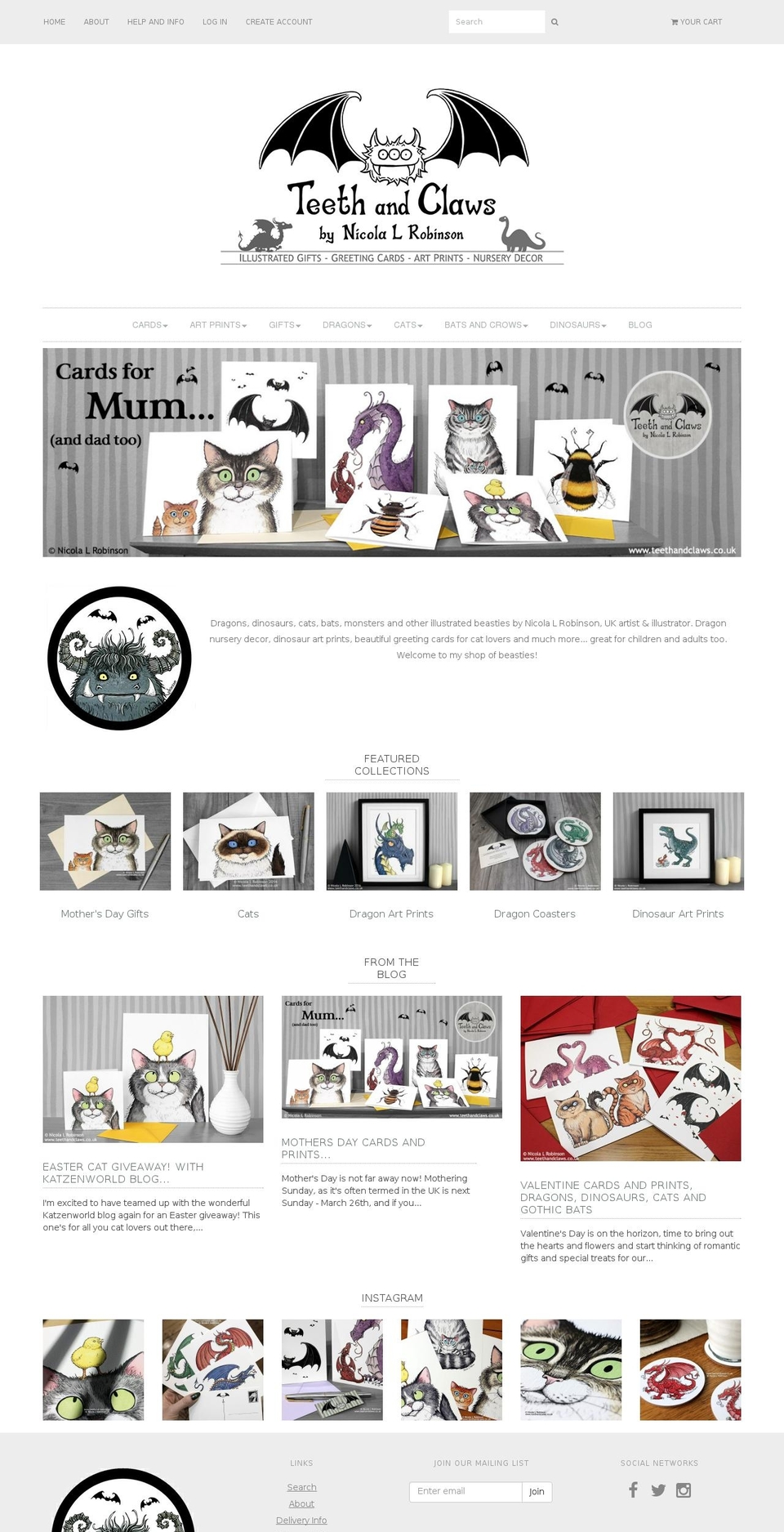 Editions Shopify theme site example teethandclaws.co.uk