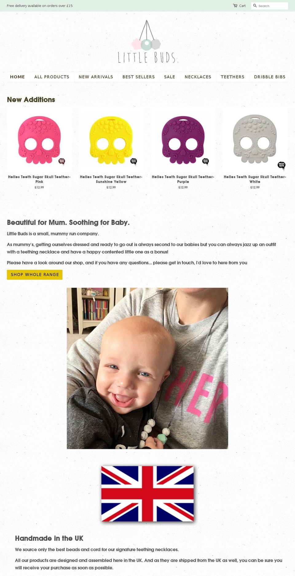 teethers.co.uk shopify website screenshot